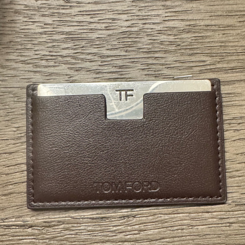 Tom Ford Brown Leather Mirror Case New